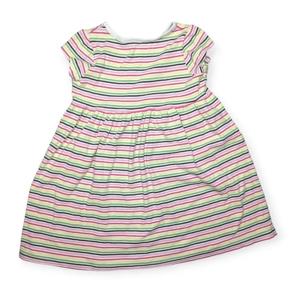 Gymboree Tea for Two Short Sleeved Striped Dress Size 6